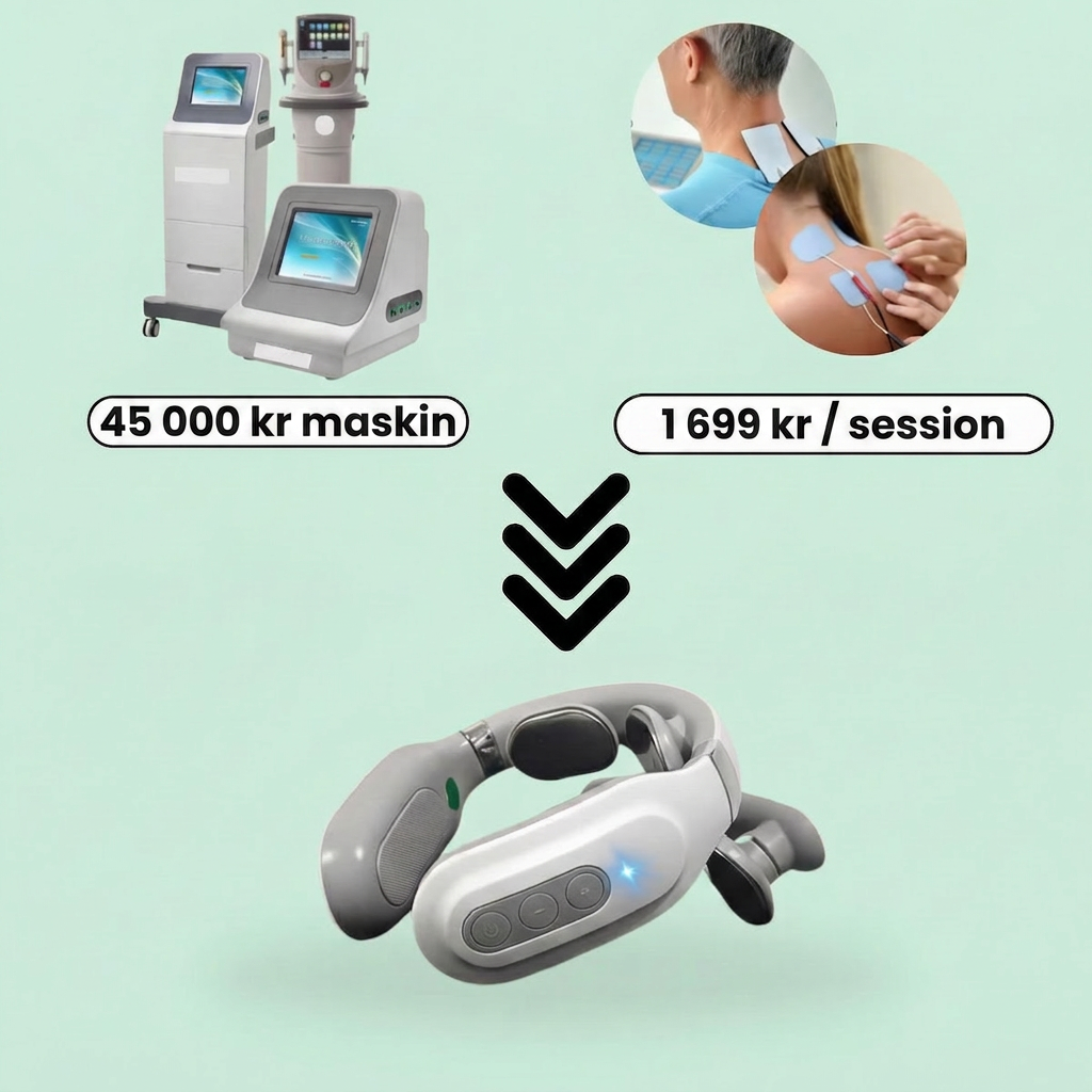 Jämförelse: specialistklinik vs CerviRest hemma